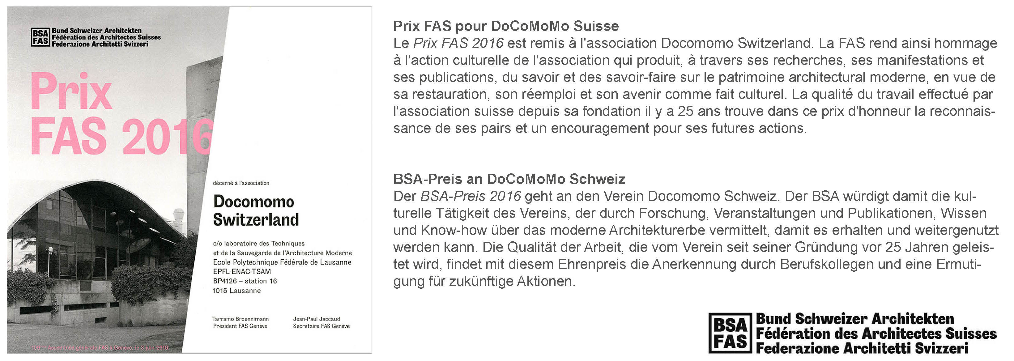 prix fas site doco