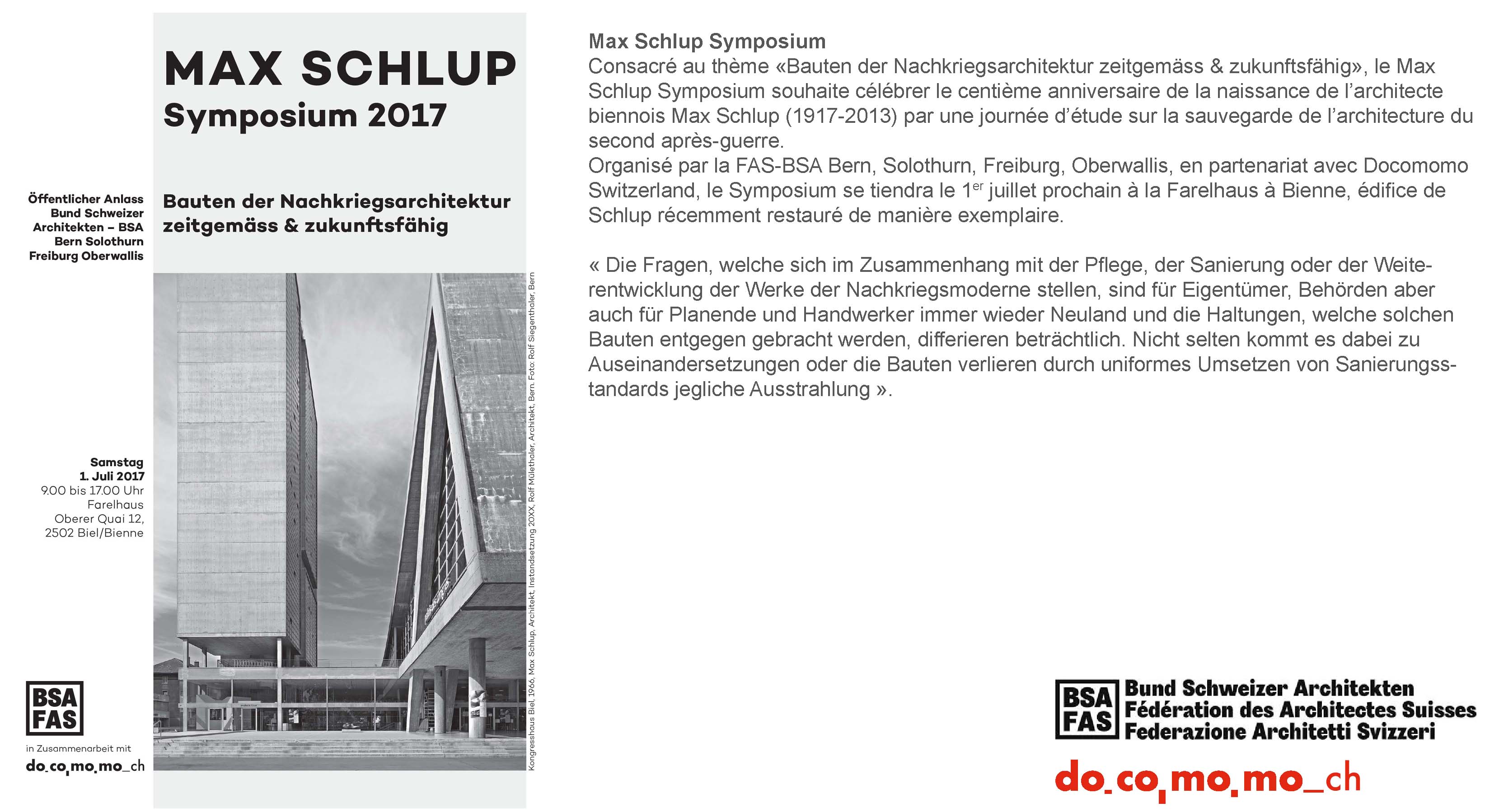 Symposium Max Schlup_news